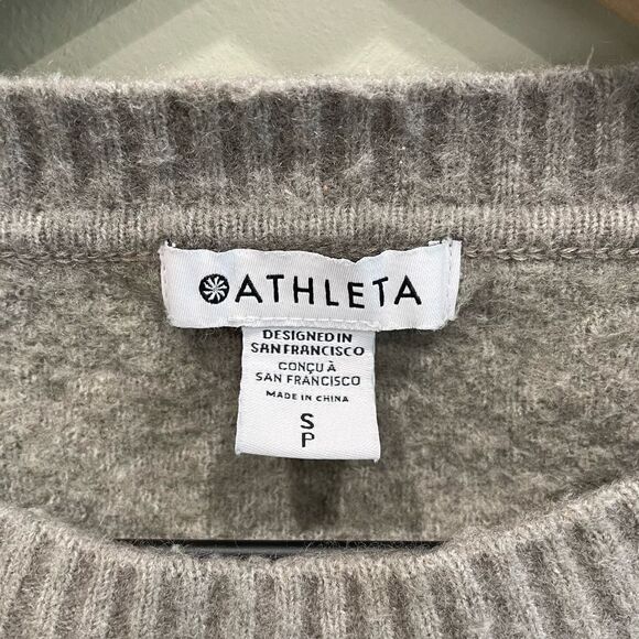 Athleta Hawthorn Textured Animal Print Crew Sweater - Size: Small - Picture 3 of 10